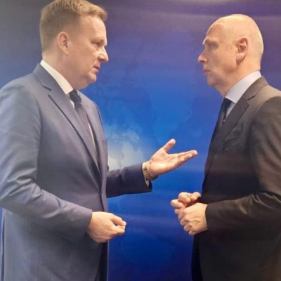 RCC Secretary General Amer Kapetanovic met with EU Special Representative for the Belgrade-Pristina Dialogue, Peter Sorensen in Brussels on 27 February 2026 (Photo RCC/Elena Grabul)