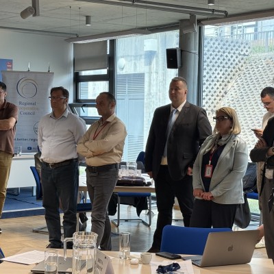 Artificial intelligence (AI) policy leads from the Western Balkans Six at the meeting of the Working group on AI in Podgorica on 13 and 14 May 2026 (Photo: curtsy of UNDP)