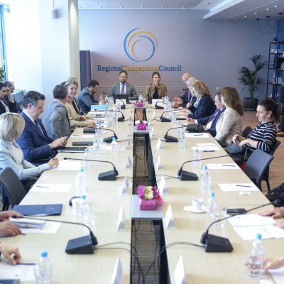 Regional Cooperation Council hosts 49th meeting of RCC Board, in Sarajevo on 25 May 2023 (Photo: RCC/Armin Durgut)