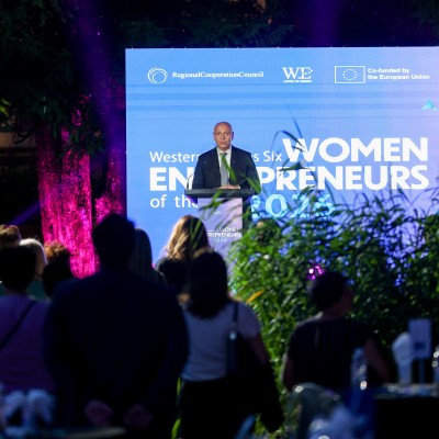 Amer Kapetanović, RCC Secretary General, opened Western Balkans Six Women Entrepreneurs of the Year 2026 ceremony on 30 June 2026 in Sarajevo (Photo: RCC/Armin Durgut)
