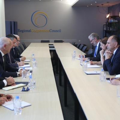 Minister for Foreign Affairs of Greece, George Gerapetritis visited RCC headquarters in Sarajevo on 19 June 2026 (Photo: RCC/Jasmin Sakovic) 
