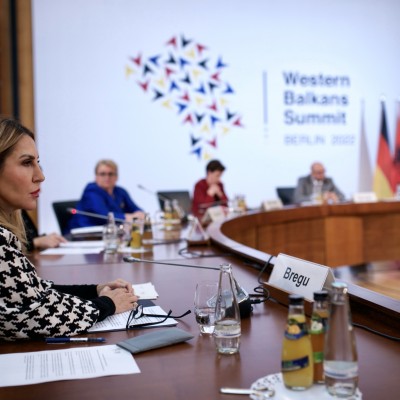 RCC Secretary General Majlinda Bregu at the WB-EU ministerial meeting, organised within the Berlin Process by the German Government in Berlin on 21 October 2022 