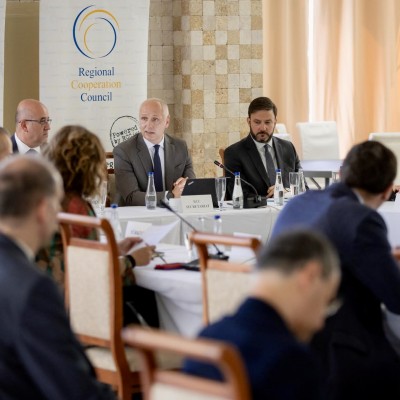 RCC Secretary General Amer Kapetanovic hosting 56th meeting of RCC Board, in Budva on 14 May 2025 (Photo: RCC/Danilo Papic)