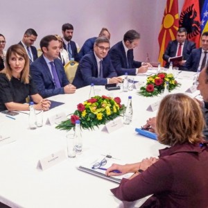 Regional Cooperation Council (RCC) Secretary General Majlinda Bregu at the meeting of Western Balkans leaders in Ohrid on 10 November 2019 
