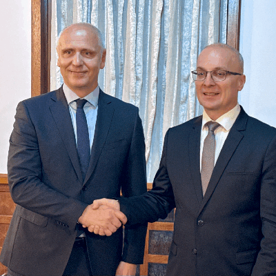 RCC Secretary General Amer Kapetanovic met with Antonio Miloshoski, Vice President of the Parliament Assembly of North Macedonia in Skopje on 26 March 2026 (Photo: RCC)