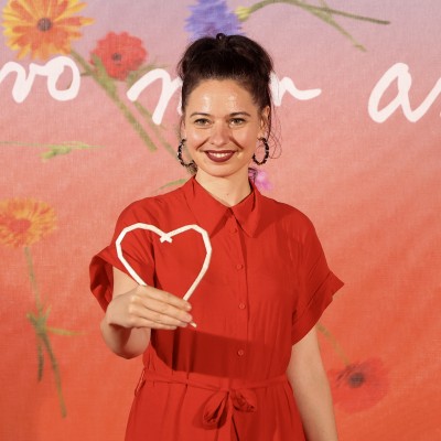Anna Gyimesi, young Hungarian director, wins Heart of Sarajevo for the Best Student Film with a movie Falling, at the 29th Sarajevo Film Festival, Sarajevo, 18 August 2023 (Photo: Armin Durgut/RCC)