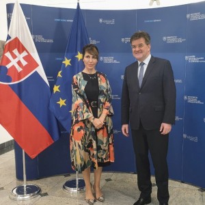 The Secretary General of the Regional Cooperation Council, Majlinda Bregu, met with Minister of Foreign Affairs of the Slovak Republic, Miroslav Lajcak, in Bratislava on 8 June 2019 (Photo: RCC/Amer Kapetanovic)