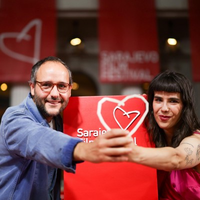 Réka Pinczés received the Heart of Sarajevo for Best Student Film, awarded under RCC patronage, at the 32nd Sarajevo Film Festival (SFF) awards ceremony on 21 August 2026 (Photo: RCC/Armin Durgut)