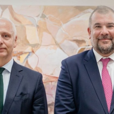 RCC Secretary General Amer Kapetanovic and Minister of Defence of Montenegro Dragan Krapović in Budva on 20 October 2026 (Photo: Bojan Gnjidić, Ministry of Defence of Montenegro)