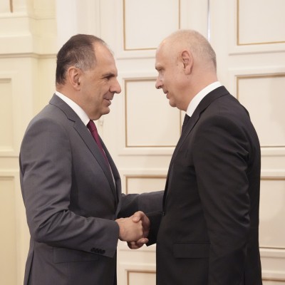 RCC Secretary General Amer Kapetanovic met with Giorgos Gerapetritis, Minister of Foreign Affairs of Greece, in Athens on 13 June 2025 (Photo: RCC/Haris Akriviadis)