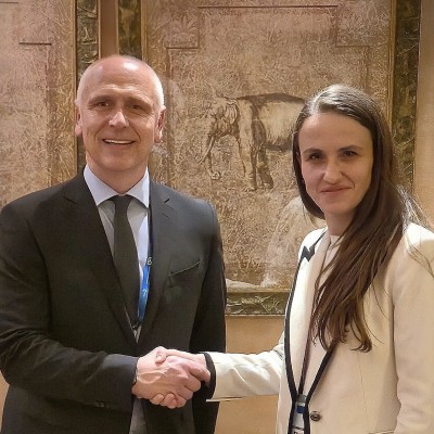 RCC Secretary General Amer Kapetanovic held a meeting with Minister of Foreign Affairs of Romania Oana Țoiu at Munich Security Conference on 13 February 2026 (Photo: RCC)