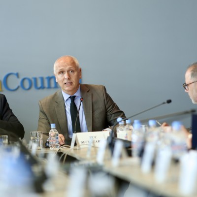 RCC Secretary General Amer Kapetanovic leading 58th Board Meeting of the Regional Cooperation Council on 12 March 2026 in Sarajevo (Photo: RCC/Jasmin Sakovic)