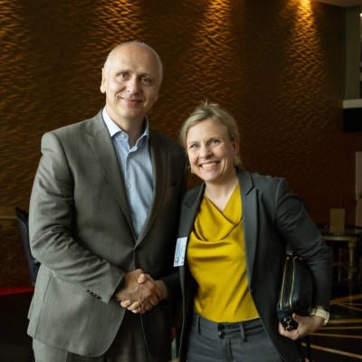 RCC Secretary General Amer Kapetanovic met with Pilvi Torsti, European Training Foundation Director in Budva on 13 April 2025 (Photo: RCC/Danilo Papic)