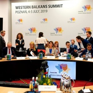 RCC Secretary General, Majlinda Bregu addressed Western Balkans’ Economy Ministers at the Ministerial Panel on Regional Economic Area at the WB Summit in Poznan, Poland, 4 July 2019 (Photo: RCC/Erik Witsoe)