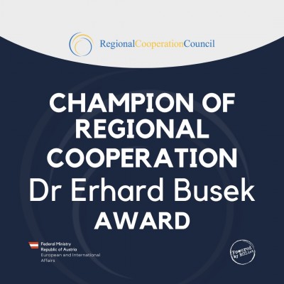 Champion of Regional Cooperation Dr Erhard Busek Award