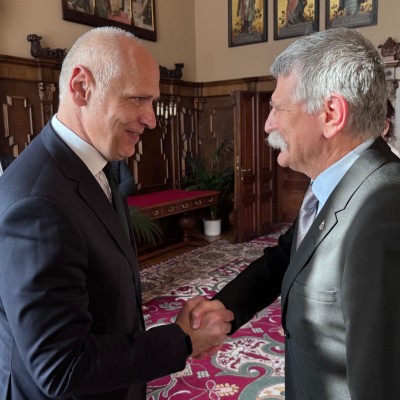 During his visit to Budapest on 10 March 2026, RCC Secretary General Amer Kapetanovic met with László Kövér, Speaker of the National Assembly of Hungary (Photo: RCC/Edin Sabljica)