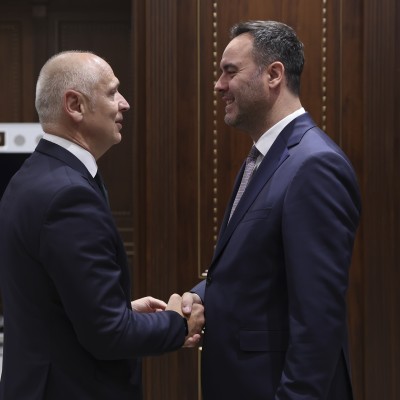 RCC Secretary General Amer Kapetanovic met with Deputy Prime Minister and Minister of Foreign Affairs and Diaspora Glauk Konjufca in Pristina on 28 April 2026 (Photo: RCC/Valdrin Xhemaj)