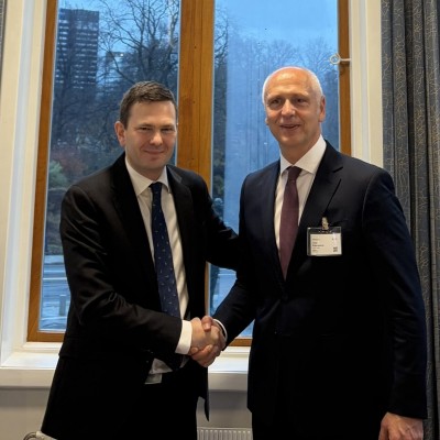 RCC Secretary General Amer Kapetanovic met with Norway Special Envoy for the Western Balkans Eirik Mathisen in Oslo on 12 November 2025 (Photo: RCC)