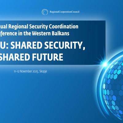 10th RCC Regional Security Coordination Conference to take place in Skopje on 11-12 November 2025 (Design: Samir Dedic) 