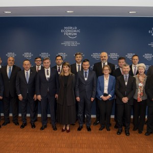 Secretary General of the Regional Cooperation Council at the Western Balkans leaders meeting, held in Geneva on 8 November 2019 (Photo: Courtesy of World Economic Forum) 