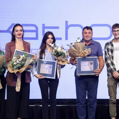 Winners of the fourth edition of Balkathon, awarded at the grand finale on 3 October 2023 (Photo: RCC/Armin Durgut)