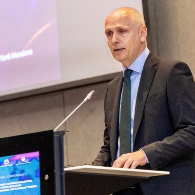Amer Kapetanovic, RCC Secretary General, opening regional conference on higher education internationalisation in the Western Balkans and South East Europe on 26 March 2026 in Skopje (Photo: RCC/Ognen Acevski)