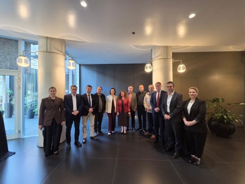 The Integrative Internal Security Governance (IISG) representatives held consultations with Albanian security governance institutions on 24 April 2026 (Photo: RCC/IISG)