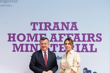 RCC Secretary General Bregu and Minister of Interior of Albania Balla in Tirana, 14 September 2023