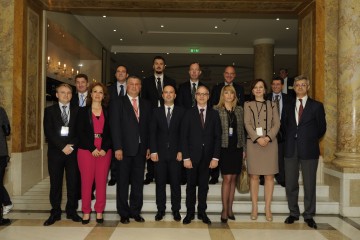 Participants of the first meeting of the RCC South East Europe 2020 Strategy's Governing Board, held on 19 June 2014 in bucharest, Romania. (Photo: RCC/Dejan Miholjcic)