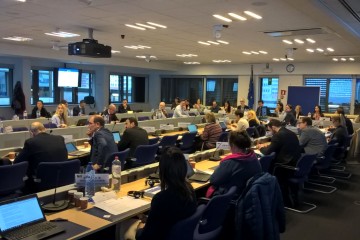 Representatives of the Western Balkans presenting developments in Open Science and Open Access policies in their economies at the 5th meeting of the EU network of National Points of Reference on Scientific Information (NPR) (Photo: RCC)