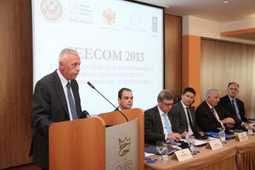 Jovan Tegovski (first left), RCC Chief of Staff, opens the 2nd South Eastern European Government Communication Conference, in Budva, Montenegro, on 27 September 2013.