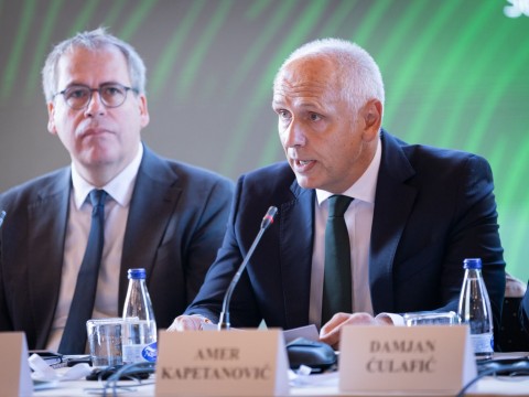 RCC Secretary General Amer Kapetanovic opening the Third Annual Ministerial Meeting on the Green Agenda for the Western Balkans (GAWB) on 18 September 2026 in Zabljak (Photo: RCC/Danilo Papic)
