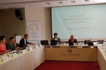 10th meeting of the Western Balkans Working Group on Justice (WB WGJ), in Podgorica, 8 June 2018 (Photo: RCC/Elvira Ademovic)