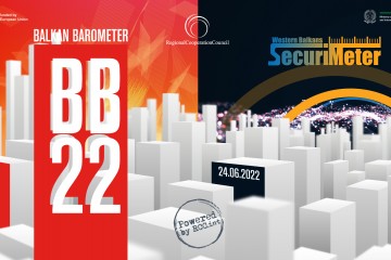Launch of RCC's 8th edition of Balkan Barometer and second edition of SecuriMeter surveys to take place on 24 June 2022 in Brussels (Design: RCC/Samir Dedic)