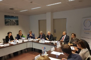 Participants of the 1st Meeting of the Lead Negotiators on Mutual Recognition of Professional Qualifications, in Brussels on 8 October 2018 (Photo: RCC/Nadja Greku)