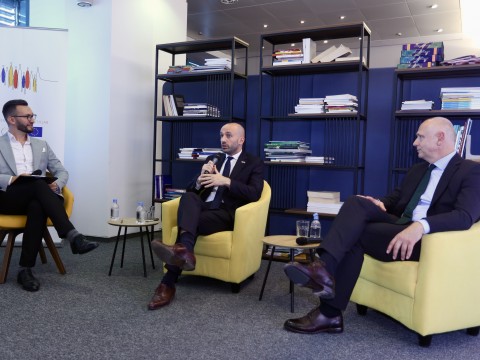 The Regional Cooperation Council (RCC) hosted French Minister Delegate for Europe Benjamin Haddad for a visit to the RCC Secretariat in Sarajevo (Photo: RCC/Jasmin Sakovic)