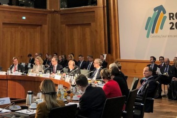 RCC Secretary General Majlinda Bregu took part of the high-level meeting of the Franco-German Coordination Initiative on Small Arms and Light Weapons Control in the Western Balkans, taking, in Berlin on 31 January 2020 (Photo: Twitter)
