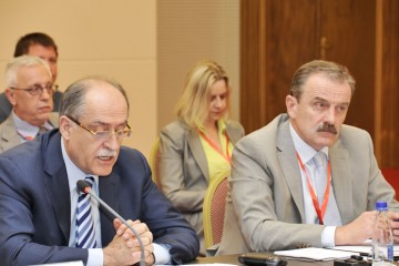 RCC Secretary General , Hido Biscevic (right), and Montenegrin Minister of Foreign Affairs and European Integration , Milan Rocen, at the opening of the third RCC Annual Meeting, on 28 June 2011, in Becici, Montenegro. (Photo: Courtesy of Montenegrin Government)