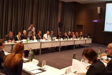 Representatives of the Ministries of Justice and Judicial Training Institutions (JTI) of Western Balkans and Turky gathered at the Coordination meeting under the auspices of the Regional Cooperation Council in Belgrade on 10 November 2016 (Photo: RCC/Elvira Ademovic)