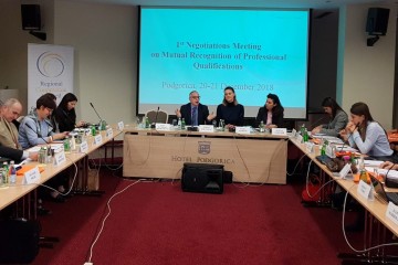 Western Balkan Six kick-off negotiations on mutual recognition of professional qualifications in Podgorica 20-21 December 2018 (Photo: RCC)  