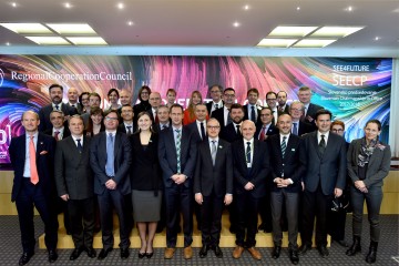 Participants of the 10th RCC Annual Meeting, held on Brdo pri Kranju, Slovenia, on 23 April 2018. (Photo: Timino Petelinsek) 