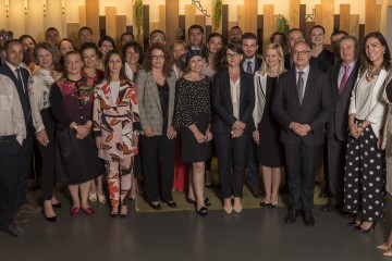 Participants of the 5th Annual meeting of the Regional Cooperation Council’s (RCC) South East Europe 2020 Strategy (SEE 2020) Governing Board, held in Brussels on 5 July 2018 (Photo: RCC/Jerome Hubert)