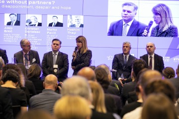 RCC Secretary General Majlinda Bregu took part in the Friends of Europe’s Conference on the future of the Balkans, in Brussels on 3 December 2019 (Photo: RCC/Laure Geerts) 