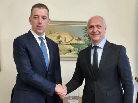 RCC Secretary General Amer Kapetanovic met with Marko Đurić, Minister of Foreign Affairs of Serbia in Belgrade on 12 January 2026 (Photo: RCC)