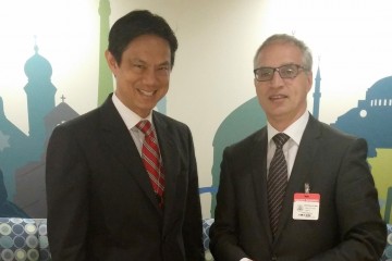 RCC Secretary General, Goran Svilanovic (right) and US Deputy Assistant Secretary of State responsible for European and Eurasian affairs,  Hoyt Yee, meet in Washington on 5 October 2015. (Photo RCC/Stefana Grevu) 