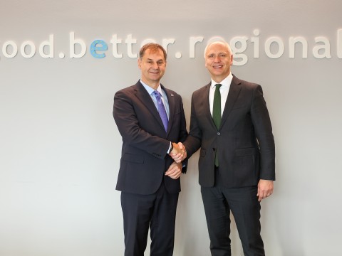 Secretary General of the Regional Cooperation Council (RCC), Amer Kapetanovic with the Deputy Minister of Foreign Affairs of Greece, Theoharis Theoharis at the RCC headquarters in Sarajevo on 3 February 2026 (Photo: RCC/Armin Durgut)