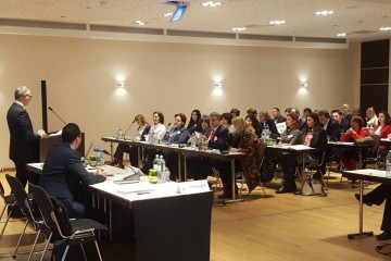 RCC Secretary General Goran Svilanovic opening regional workshop on monitoring and reporting, organised by RCC’s Roma Integration 2020 (RI2020) Action Team in Vienna, 12-13 December 2016 (Photo: RCC/Alma Arslanagic Pozder)