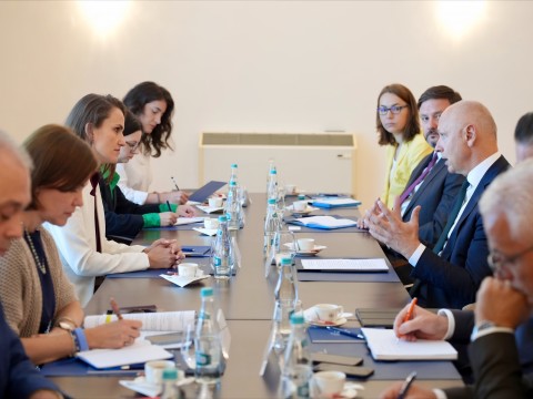 RCC Secretary General Amer Kapetanović met with Minister of Foreign Affairs of Romania Oana Țoiu in Bucharest on 28 July 2026 (Photo: RCC/Stefan Banu) 