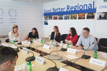 Joint Working Group on Mutual Recognition of Professional Qualifications (JWG on MRPQ) at themeeting held in the Regional Cooperation Council (RCC) headquarters in Sarajevo on 7 May 2018 (Photo: RCC/Alma Arslanagic Pozder)