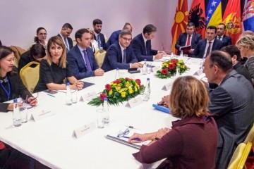 Regional Cooperation Council (RCC) Secretary General Majlinda Bregu at the meeting of Western Balkans leaders in Ohrid on 10 November 2019 